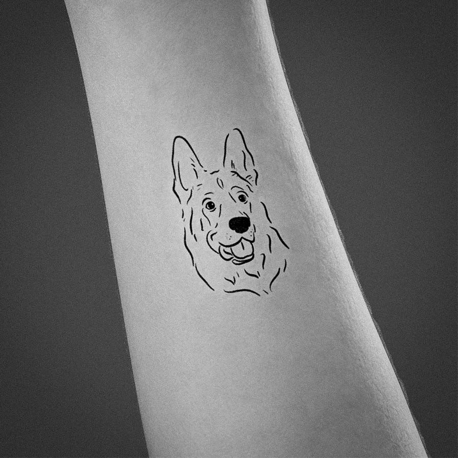 german shepherd tattoo ideas 0028