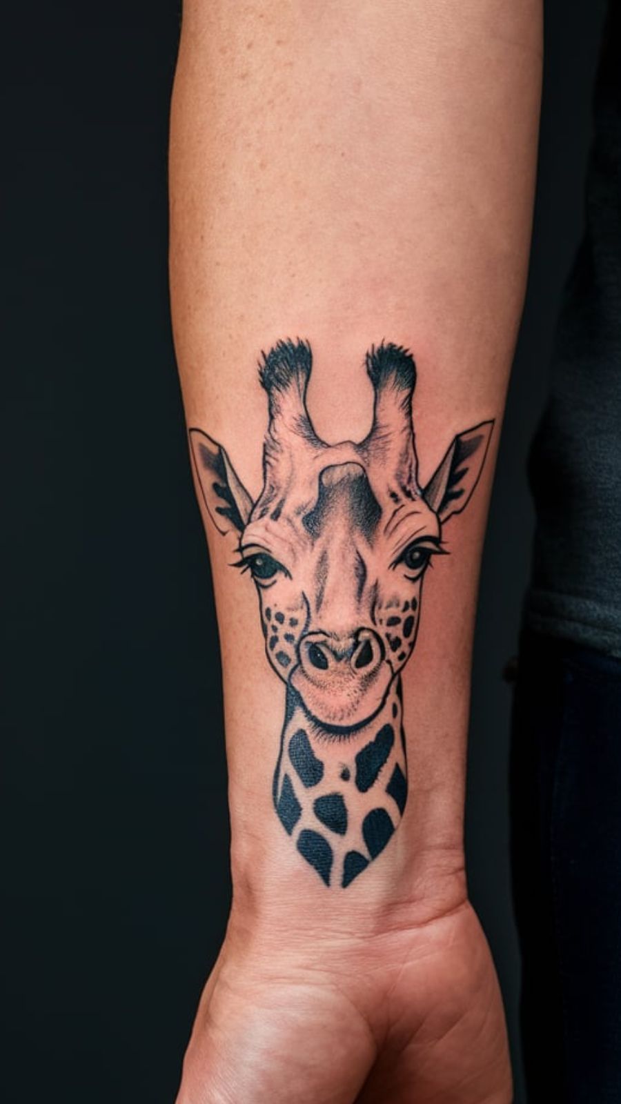 giraffe tattoo ideas for women