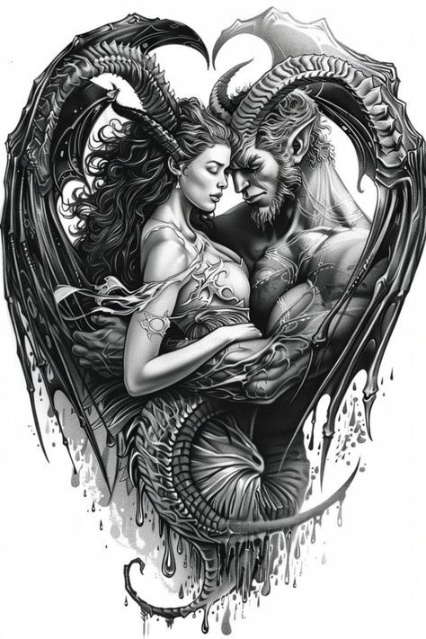 good vs evil tattoo ideas 0020