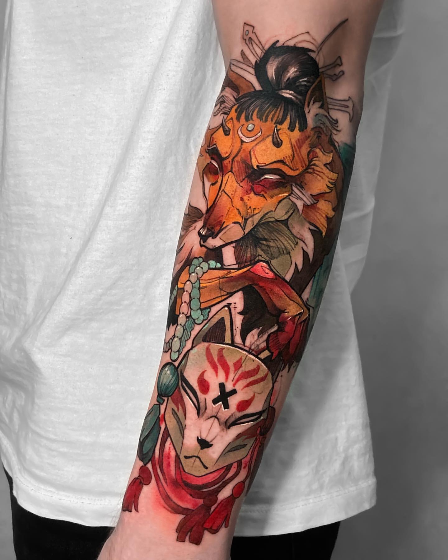 half arm sleeve tattoo ideas for women.