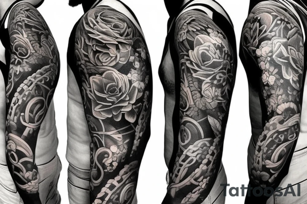 half arm sleeve tattoo ideas 0024