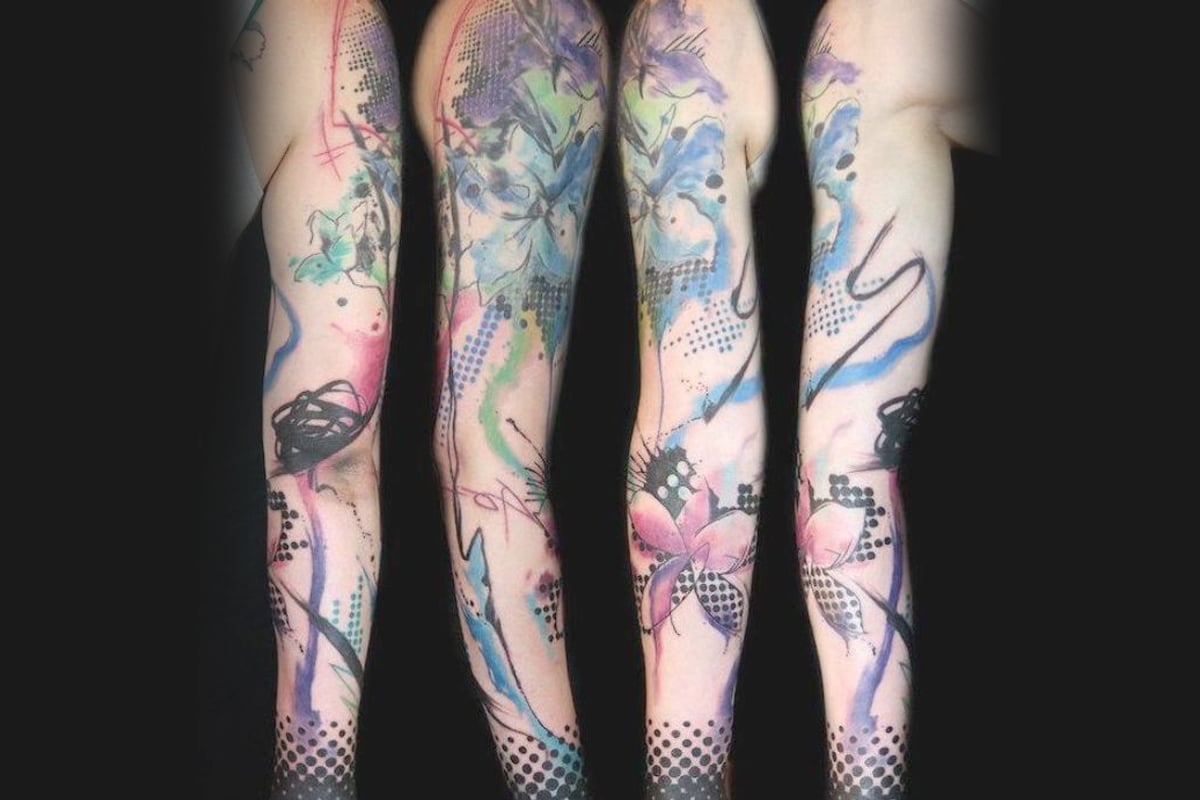 half arm sleeve tattoo ideas 0030