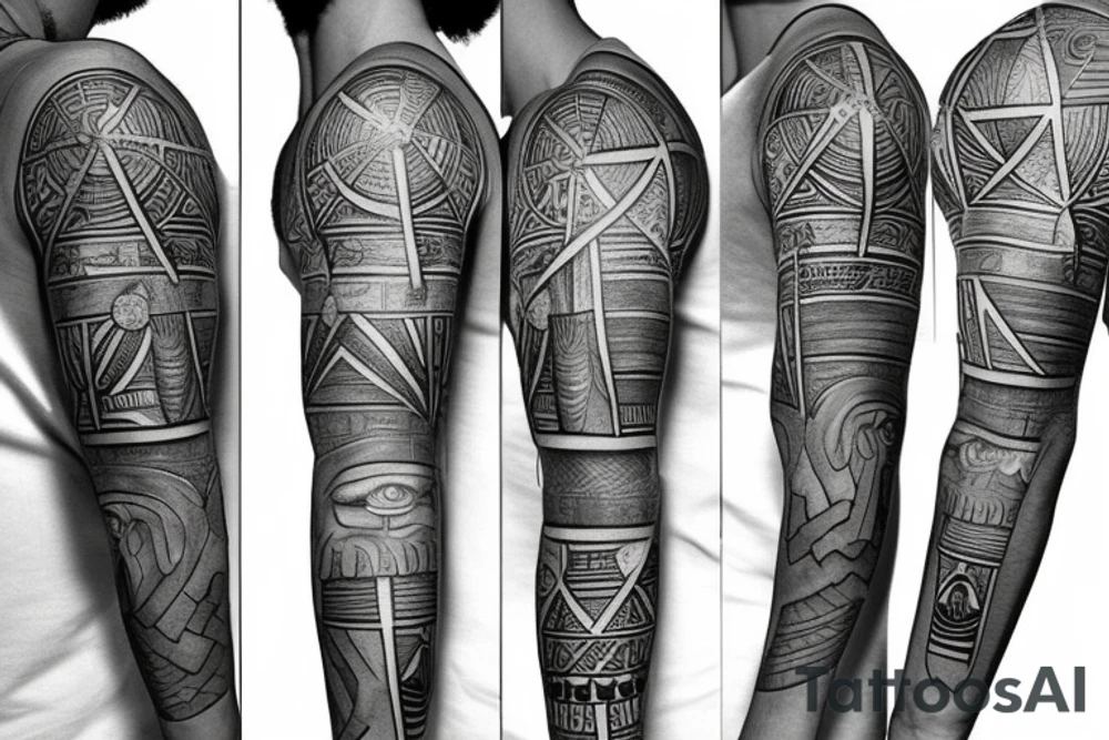 half arm sleeve tattoo ideas 0048