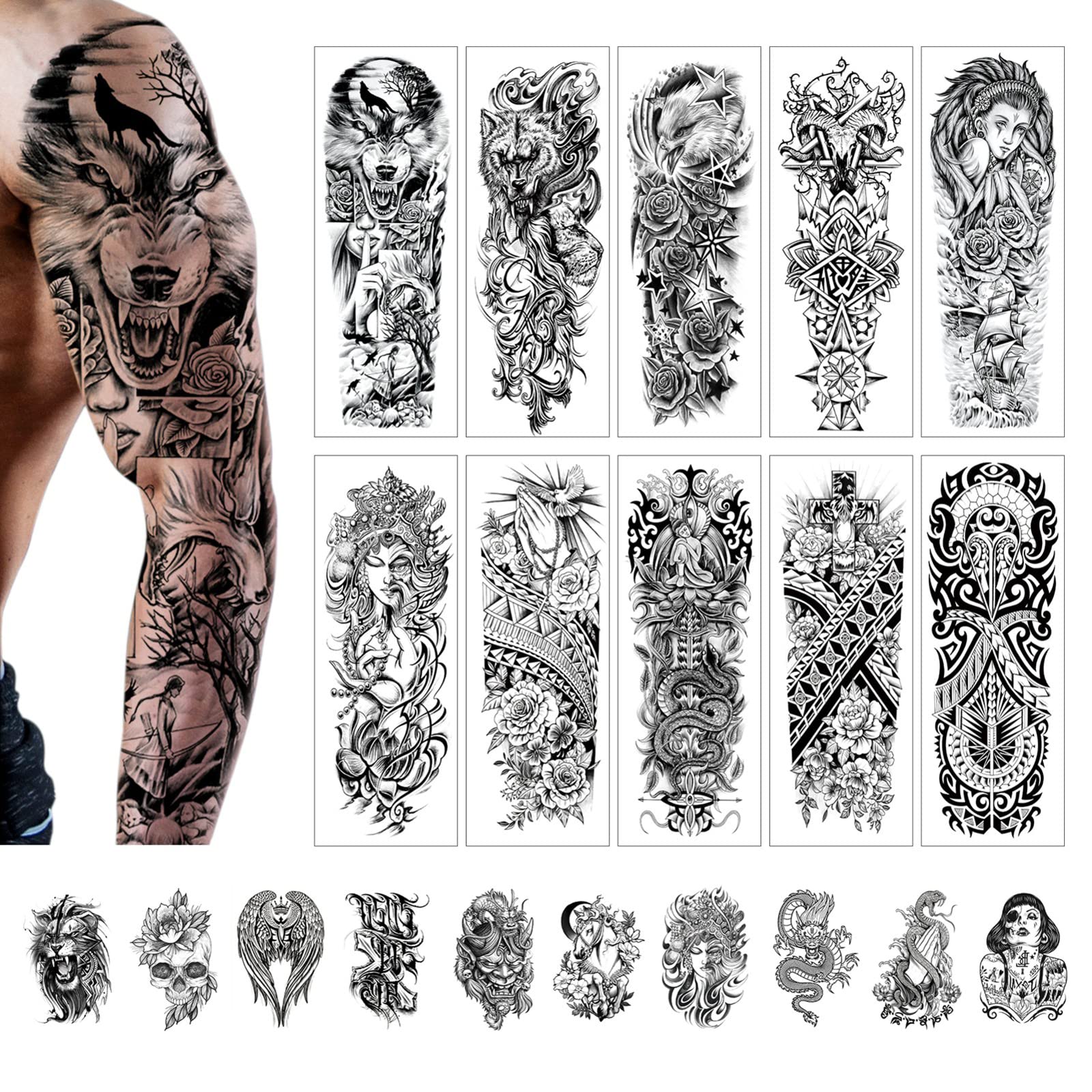 half arm sleeve tattoo ideas 0059