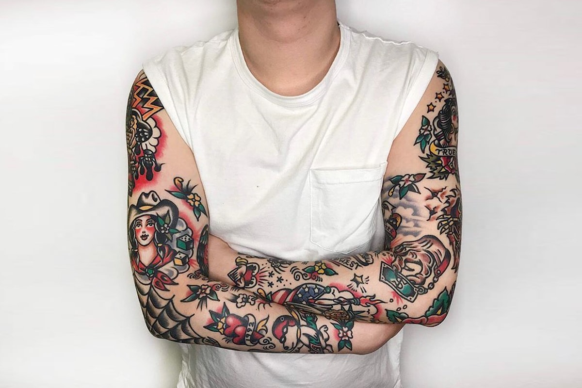 half arm sleeve tattoo ideas 0067