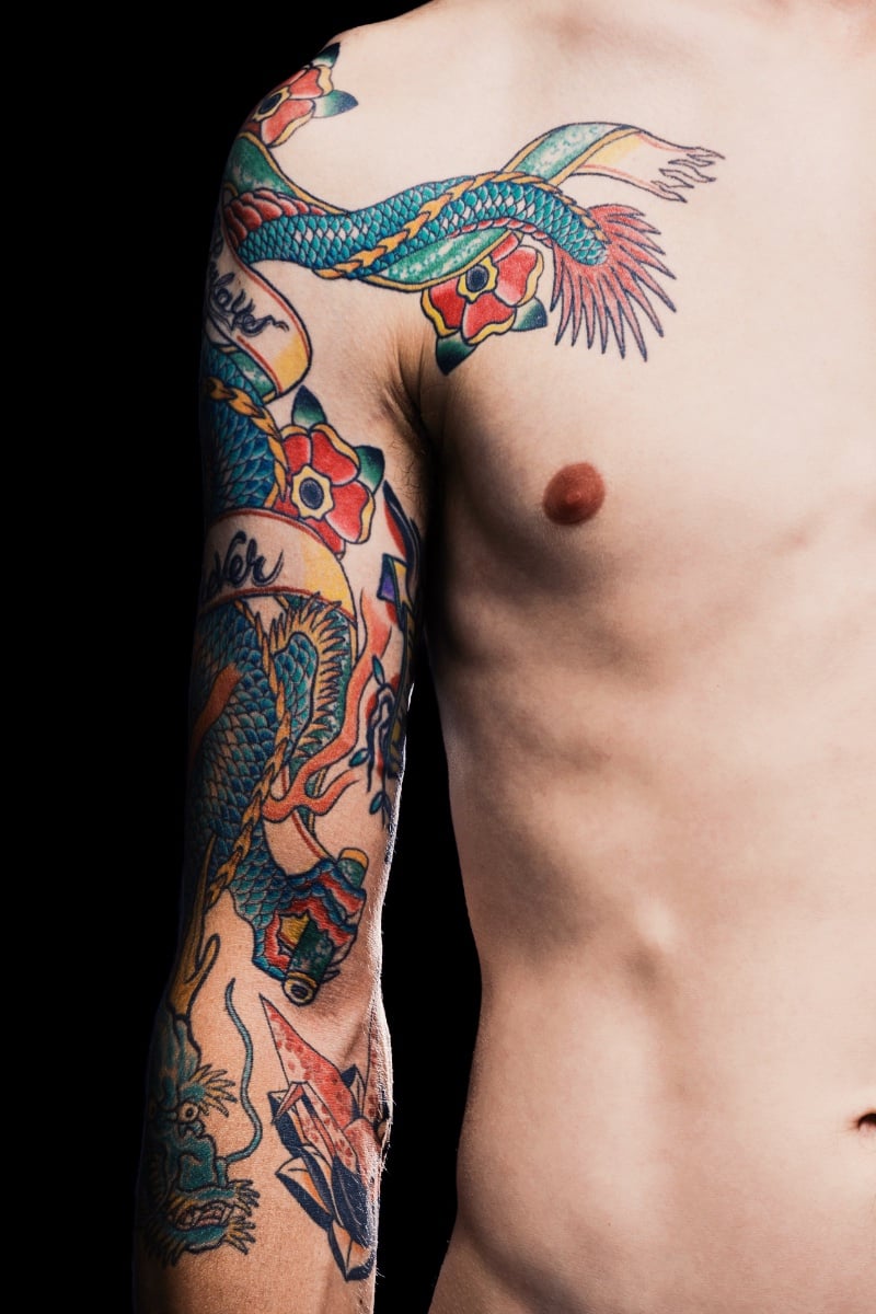 half of sleeve tattoo ideas 0042