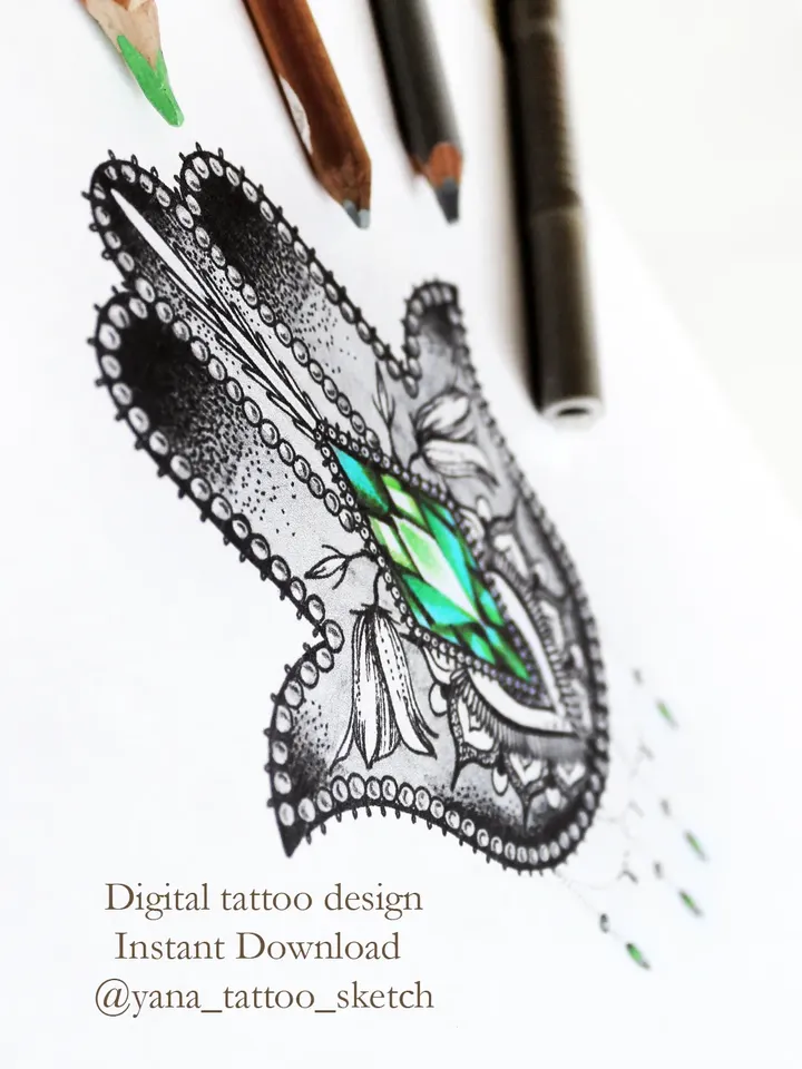 Hamsa tattoo ideas 0027