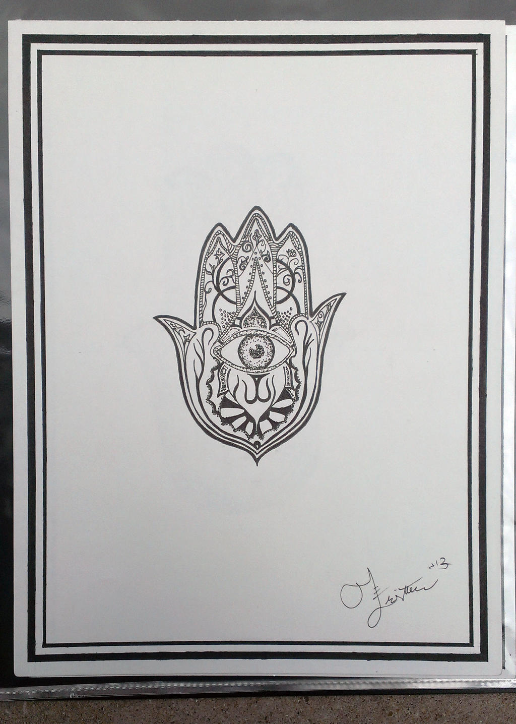 Hamsa tattoo ideas 0043