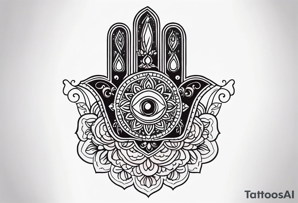 Hamsa tattoo ideas 0045