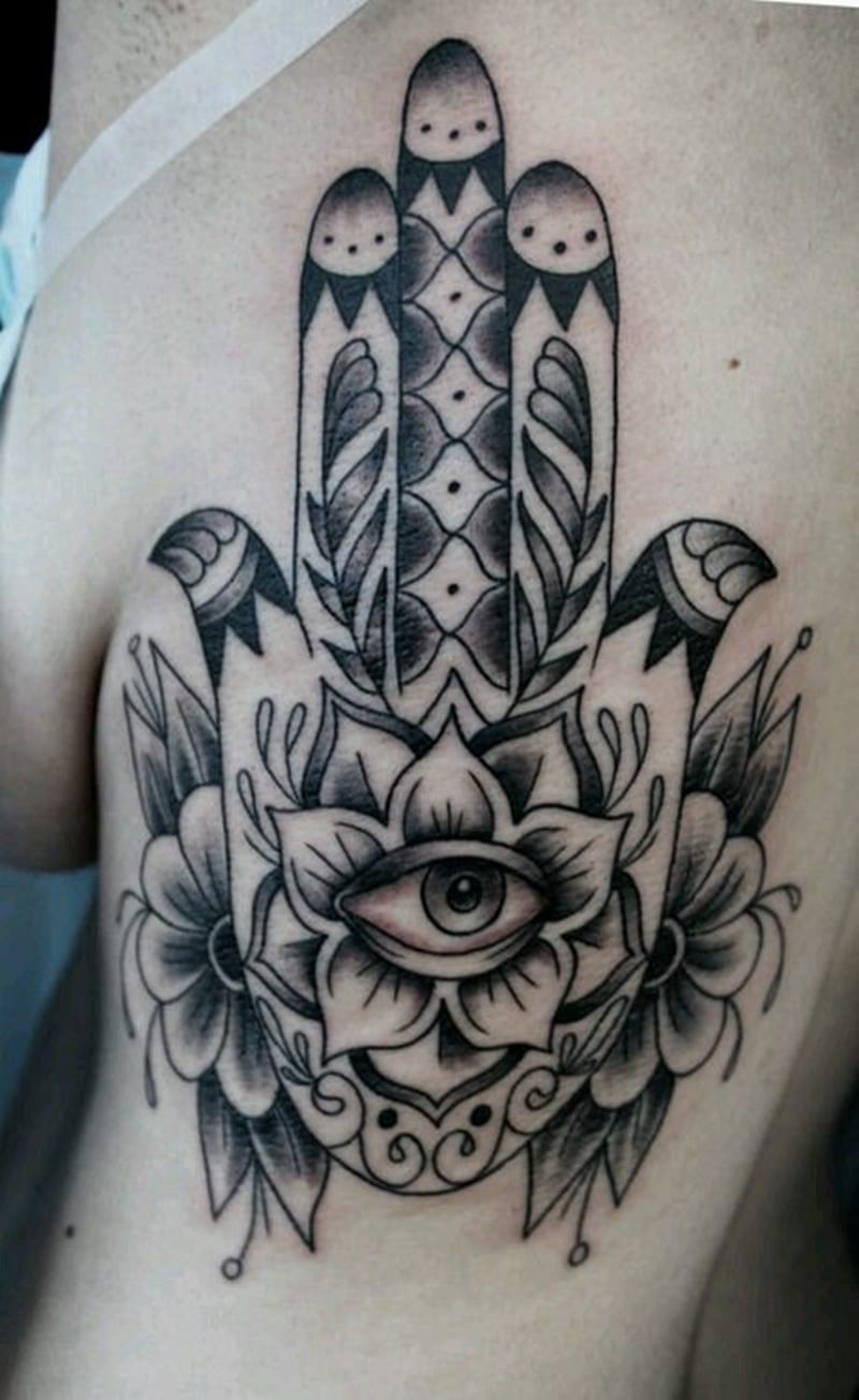 Hamsa tattoo ideas 0051