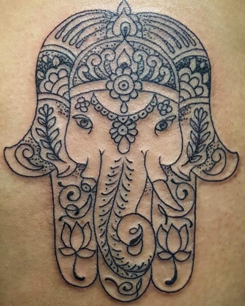 Hamsa tattoo ideas 0059