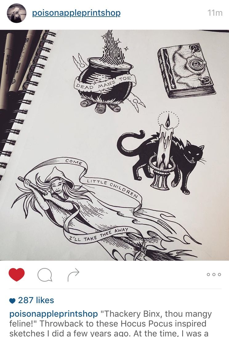 Hocus Pocus tattoo ideas 0037