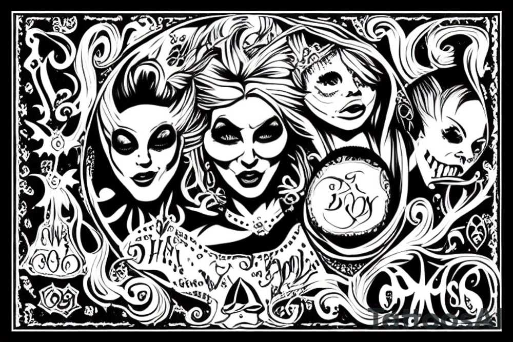 Hocus Pocus tattoo ideas 0052