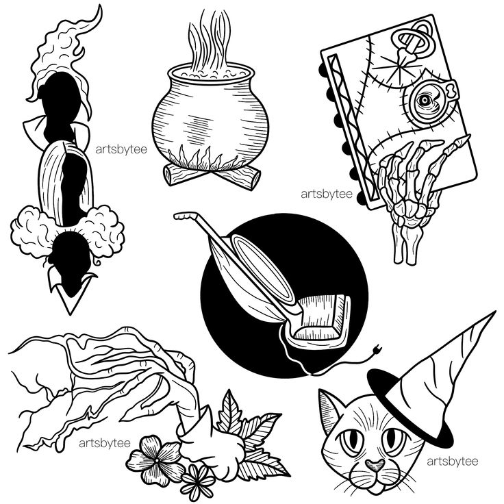 Hocus Pocus tattoo ideas 0059