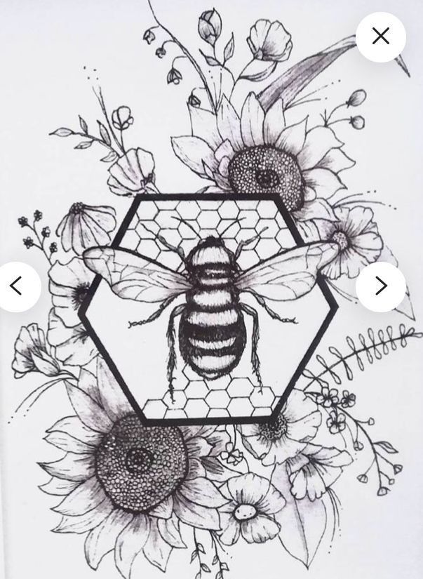 honeycomb tattoo ideas 0031