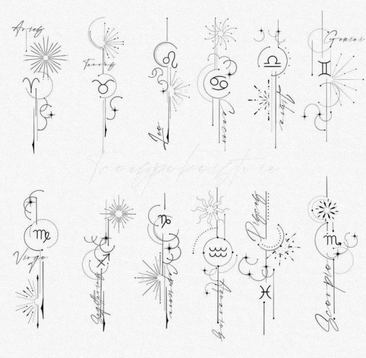 horoscope tattoo ideas 0077