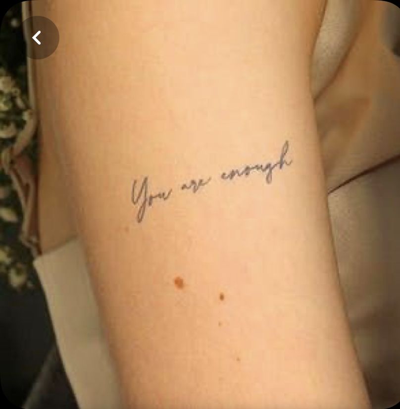 i am enough tattoo ideas 0092