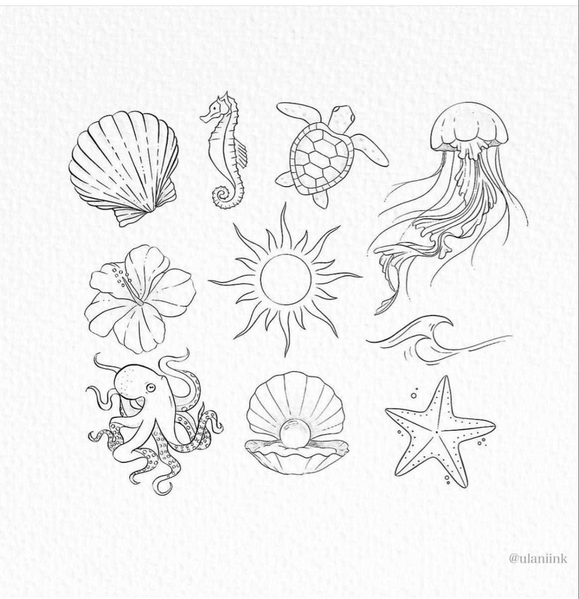 ideas for small beach tattoos