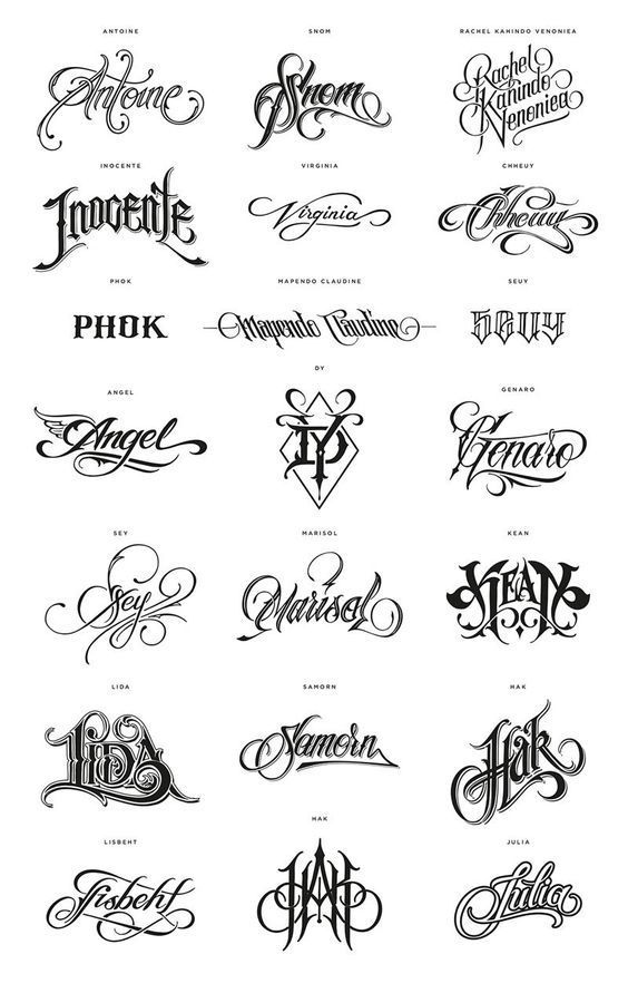 inspiration for lettering tattoo designs