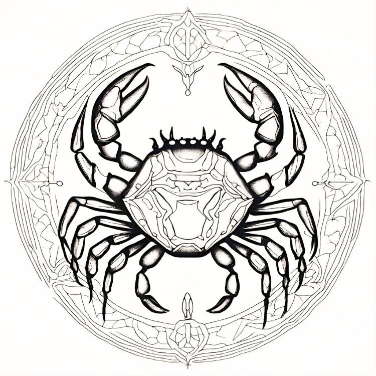 intricate crab tattoo ideas for the arm