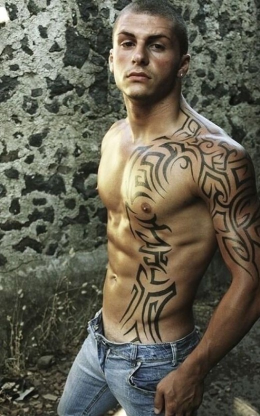 intricate tribal tattoo styles for males