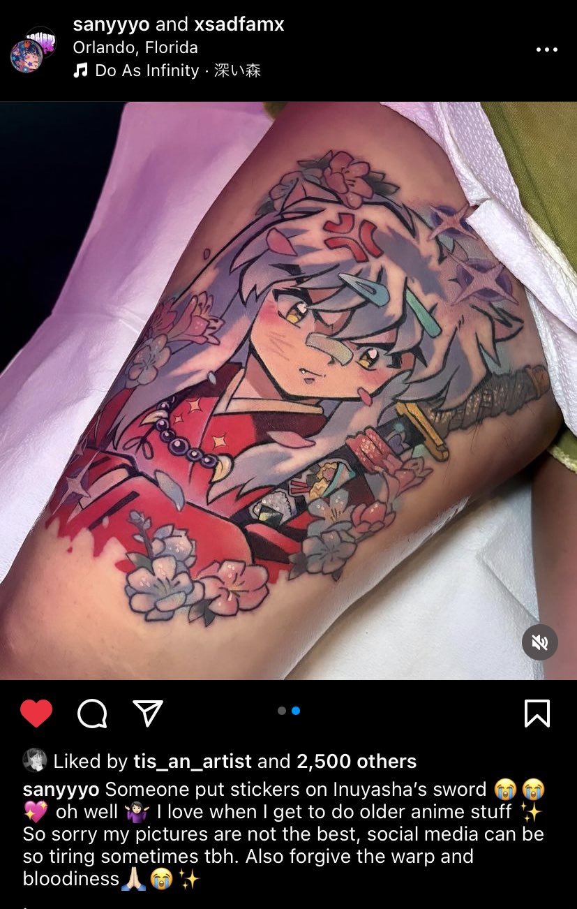 Inuyasha tattoo ideas 0068