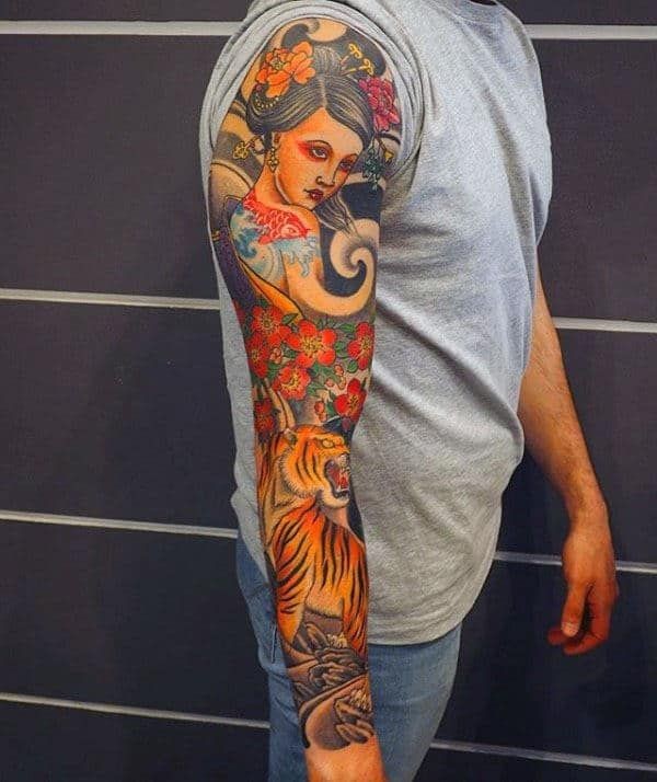 Japanese Geisha tattoo ideas 0030