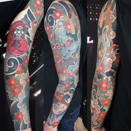 Japanese sleeve tattoo ideas 0012