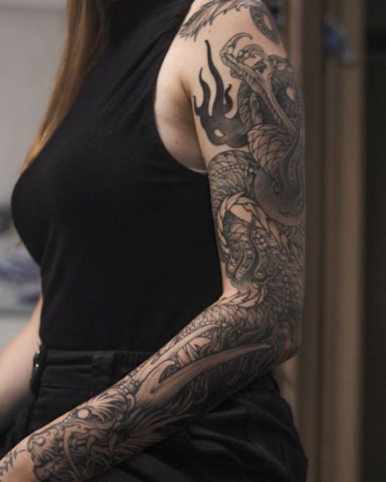 Japanese sleeve tattoo ideas 0017