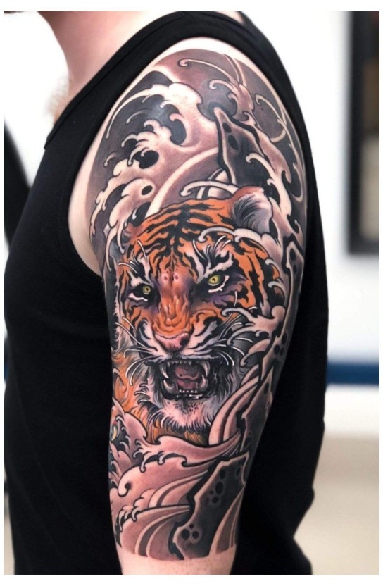 Japanese sleeve tattoo ideas 0026