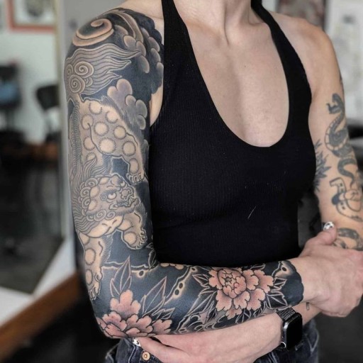 Japanese sleeve tattoo ideas 0030