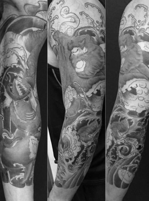 Japanese sleeve tattoo ideas 0037