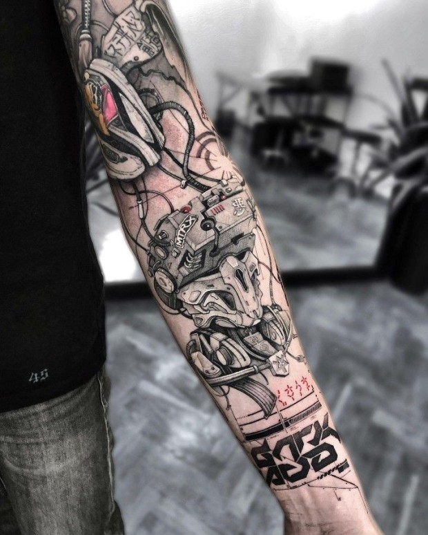 Japanese sleeve tattoo ideas 0041