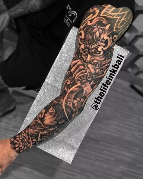 Japanese sleeve tattoo ideas 0045