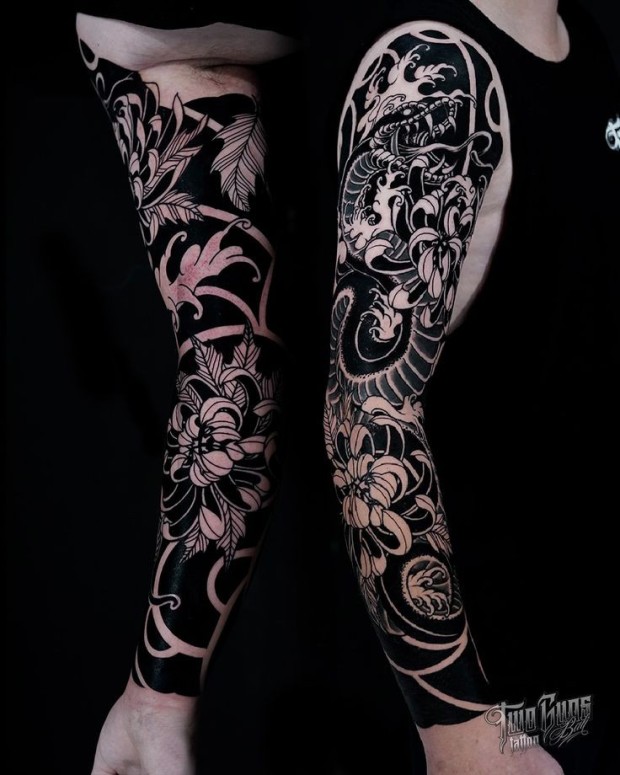 Japanese sleeve tattoo ideas 0052