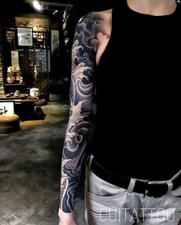 Japanese sleeve tattoo ideas 0056