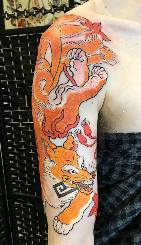 Japanese sleeve tattoo ideas 0059