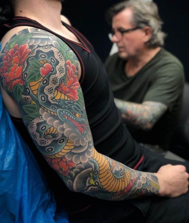 Japanese sleeve tattoo ideas 0070