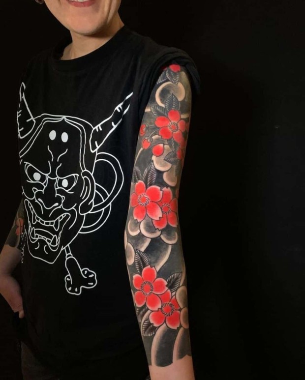 Japanese sleeve tattoo ideas 0073