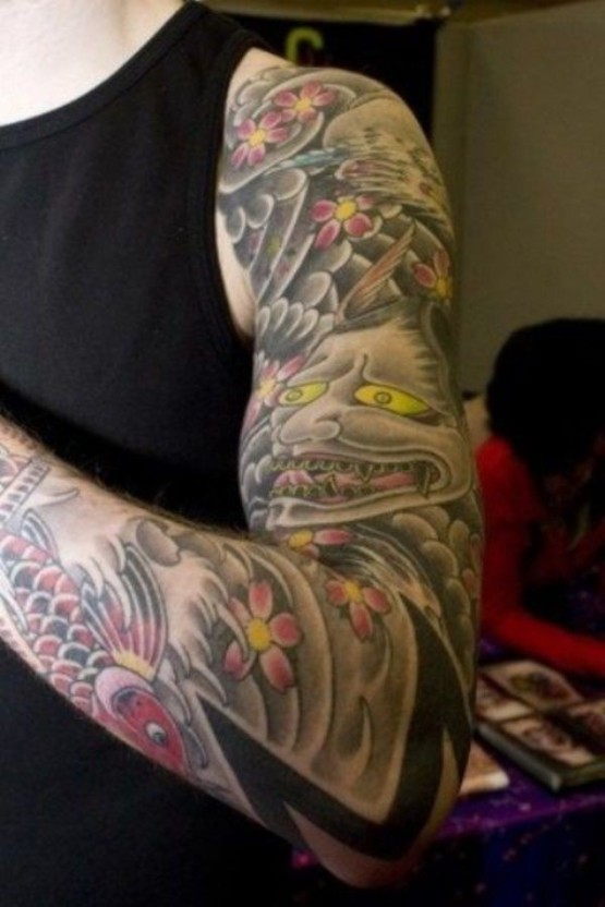 Japanese sleeve tattoo ideas 0094