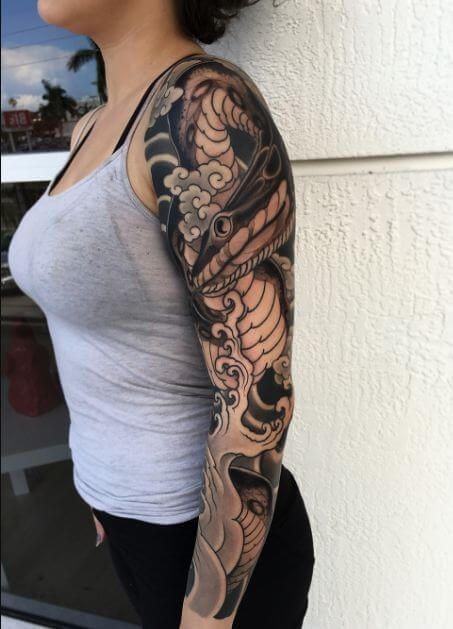 Japanese sleeve tattoo ideas 0097