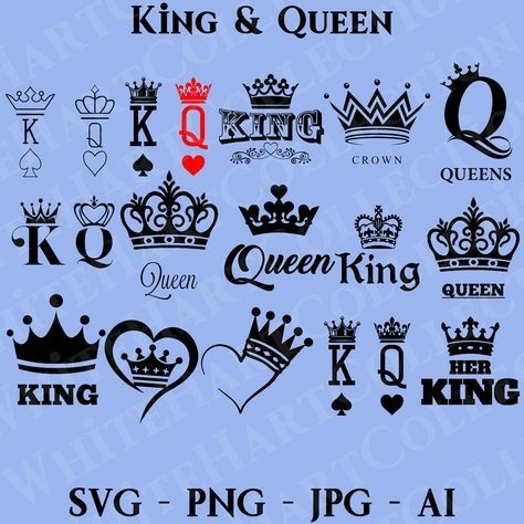 king and queen tattoo design ideas