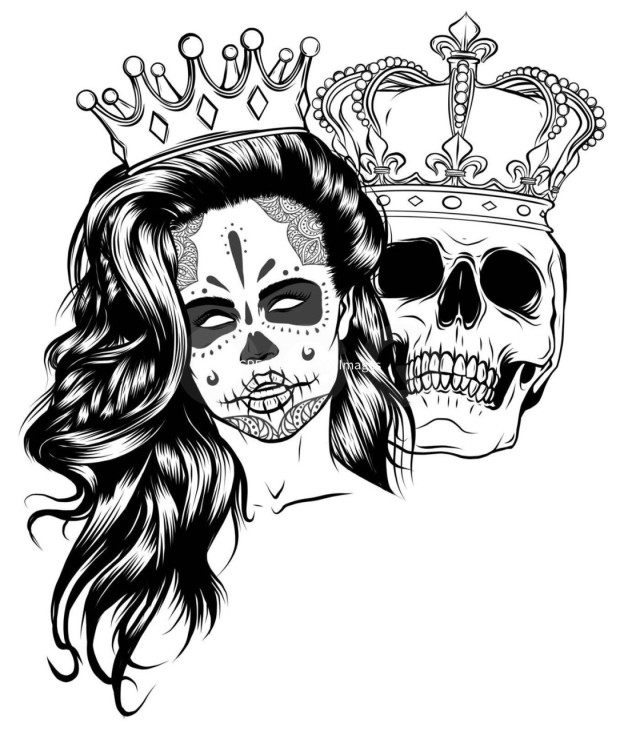 king and queen tattoo ideas 0016