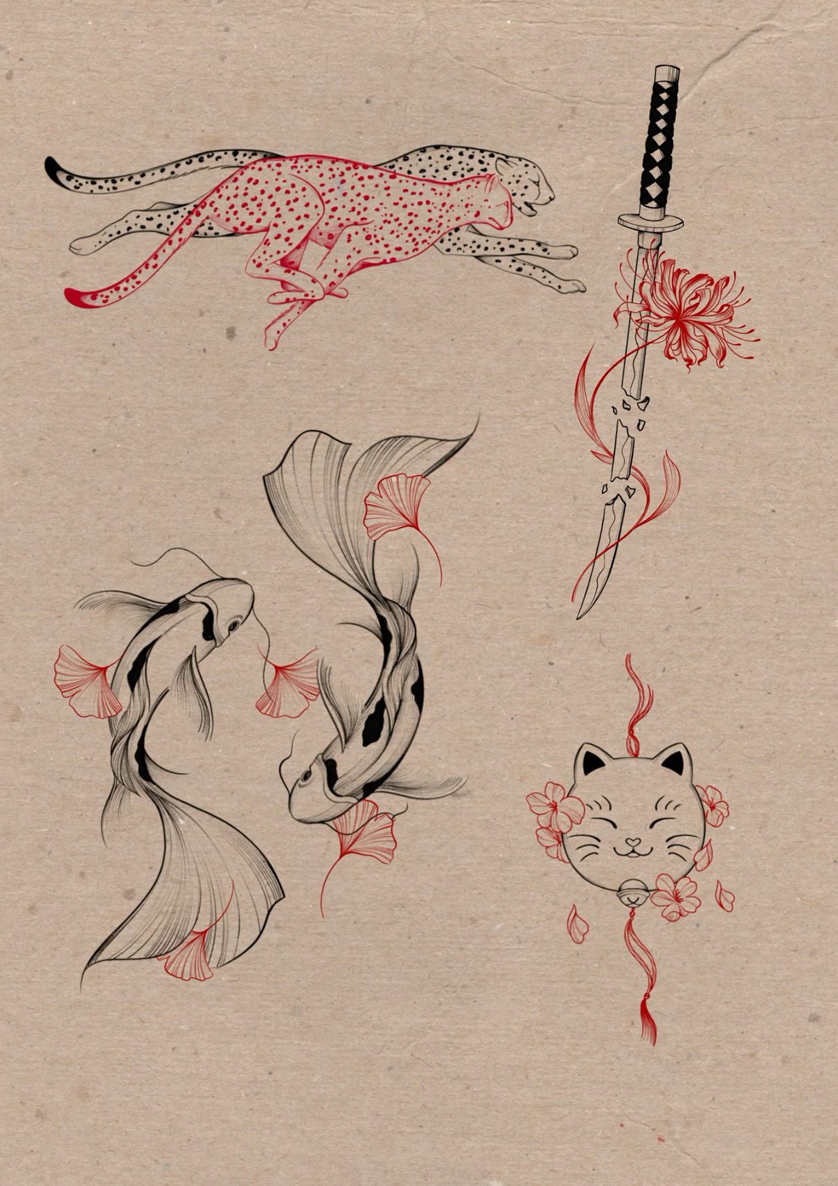 koi fish tattoo ideas 0030