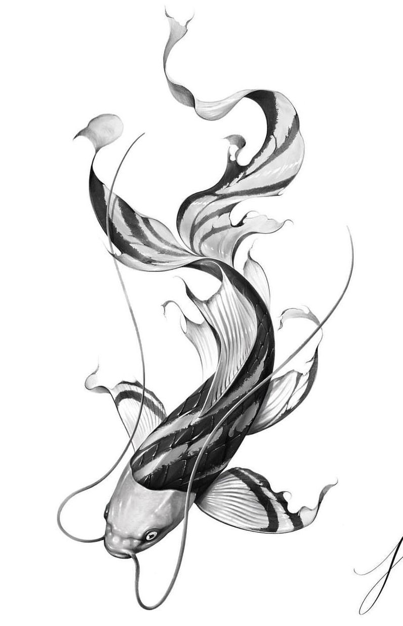 koi fish tattoo ideas 0057