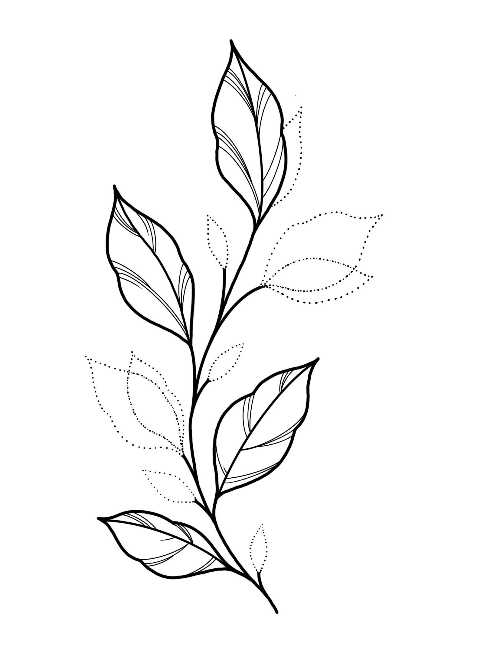 leaf tattoo ideas 0027