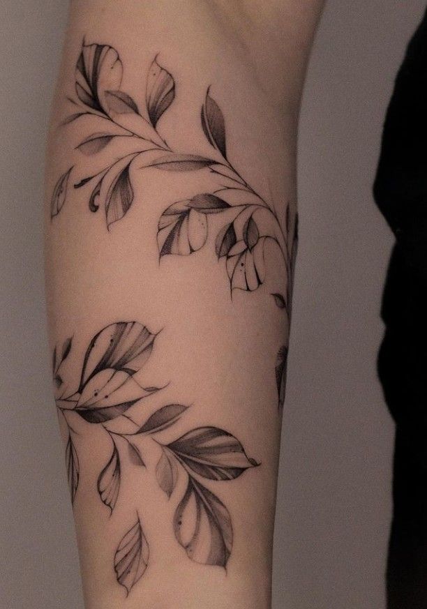 leaf tattoo ideas 0090