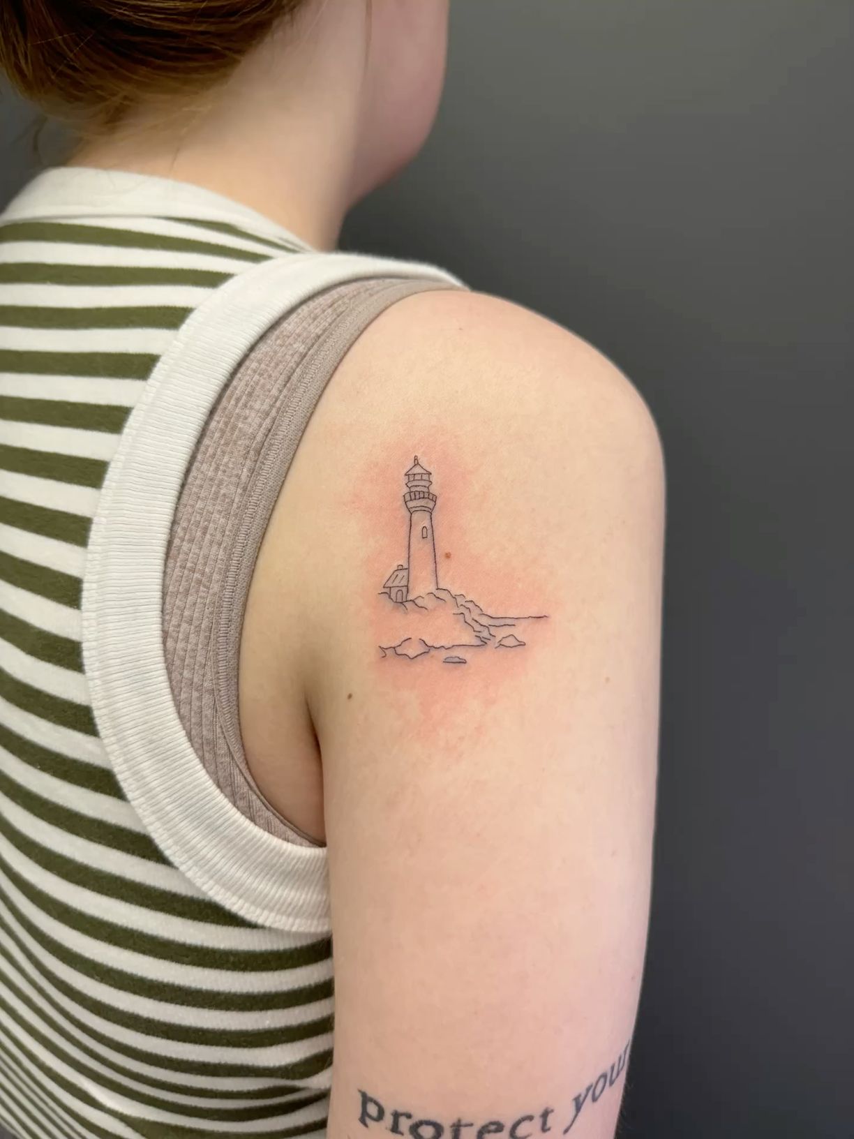 lighthouse tattoo small