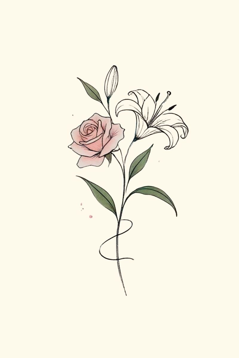 lily tattoo ideas for wrists