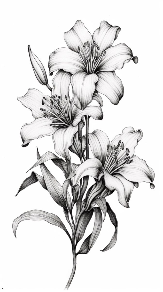 lily tattoo ideas 0038